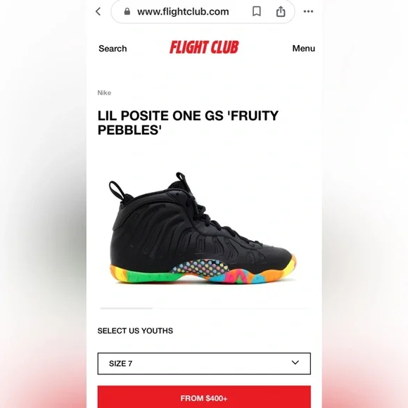 **HOST PICK** Nike Air Foamposite One “Fruity Pebbles” - 7Y/8.5W - Picture 8 of 9